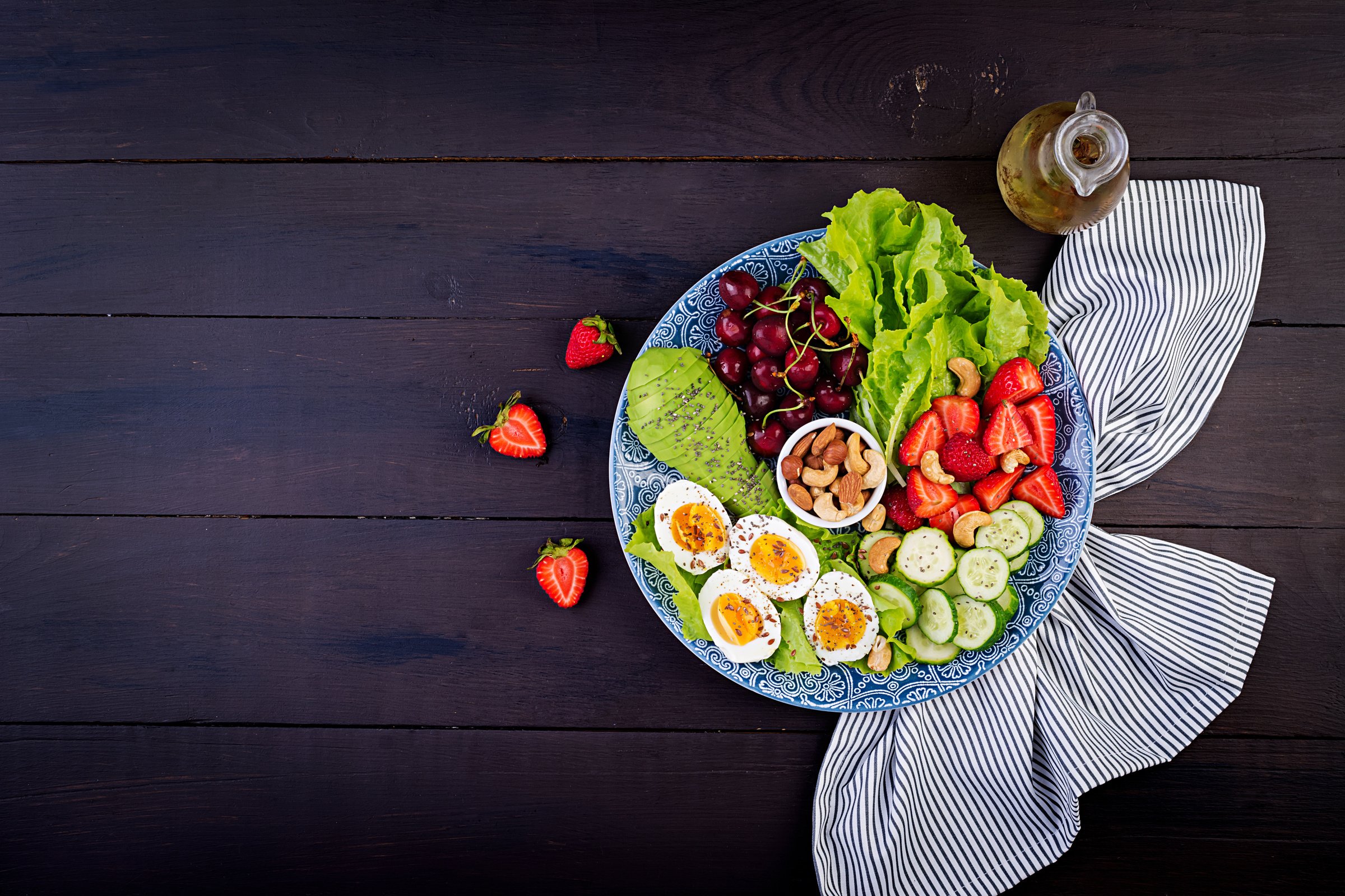 Plate with a Paleo Diet Food